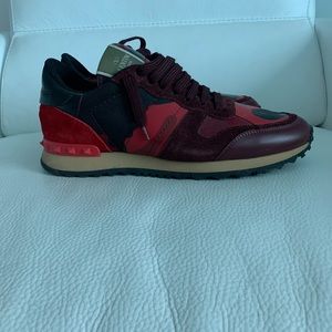 Valentino red sneakers size 9